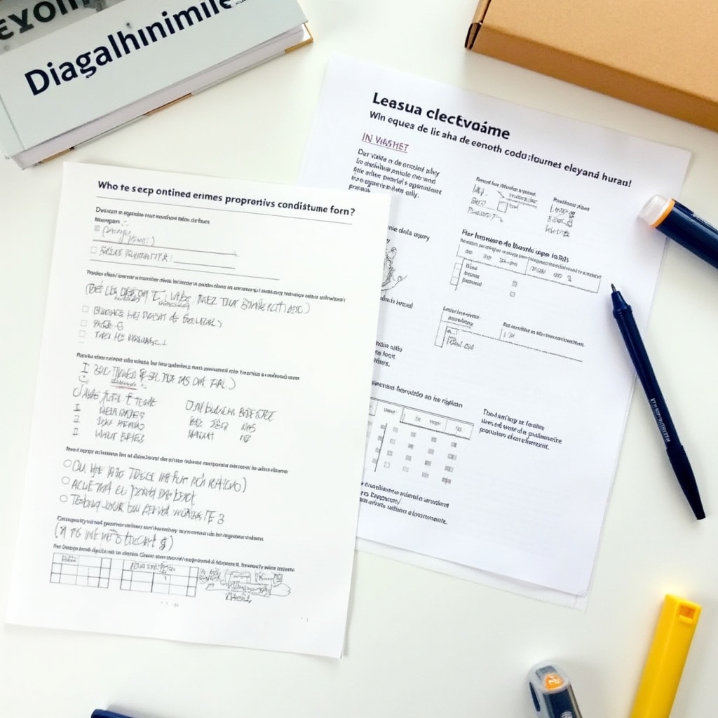 Participants working through lease agreement documents during workshop day one